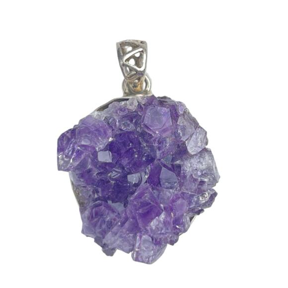 Amethyst Sterling Silver Pendant - Picture 1 of 3